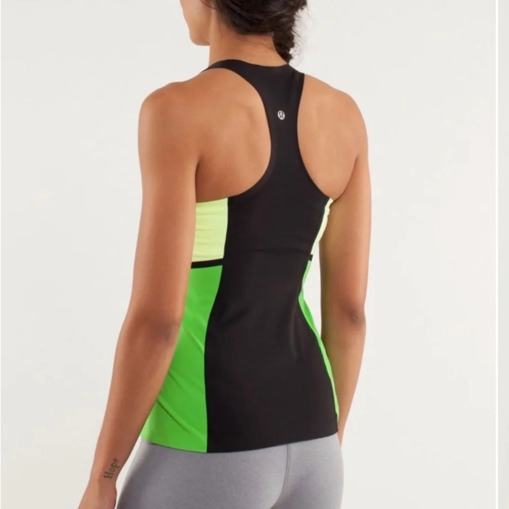Lululemon Cool Raceback Tank Surf Bonded Size 8 - Picture 9 of 10